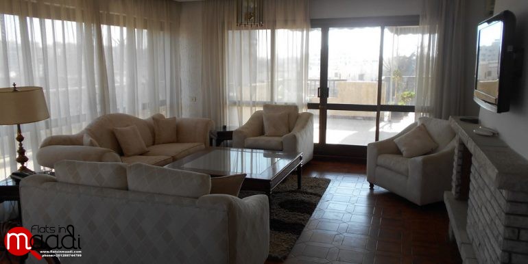 Furnished penthouse for rent in Maadi Digla (2)