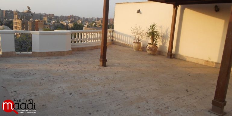 Triplex penthouse for rent in maadi sarayat (41)